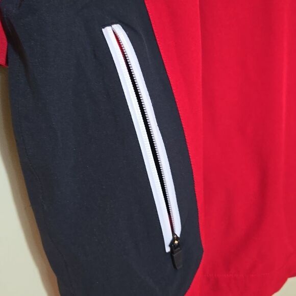 Footjoy FJ Dryjoys Golf 1/4 Zip Pullover Wind Jacket Mens L Short Sleeve - Picture 6 of 16